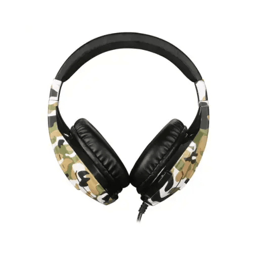 TECHMADE CUFFIA GAMING MULT.CONMICROF. 3.5MM VERDE CAMO TM-FL1-CAMGR - TecnoRoyal