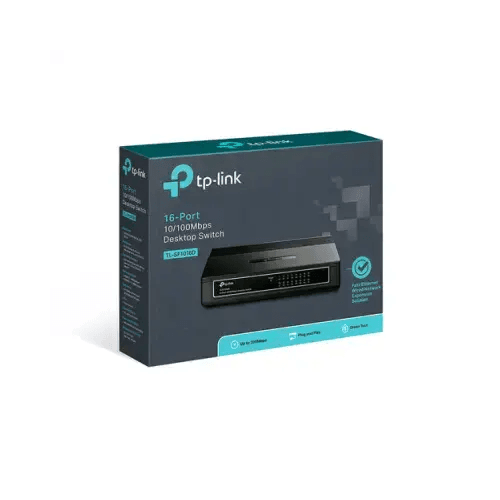 TPLINK HUB SWITCH 16 PORTE 10/100 TL-SF1016D - TecnoRoyal