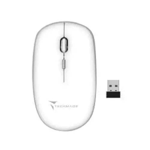 Techmade Mouse Wireless 1600 DPI Bianco - TecnoRoyal