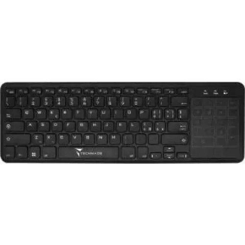 Techmade Tastiera Wireless TM-BK268T con Touchpad Black - TecnoRoyal