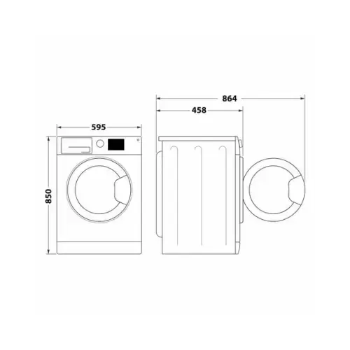 WHIRLPOOL LAVATRICE 6KG SLIM INVERTER C 1200 GIRI WSB 624 S IT - TecnoRoyal