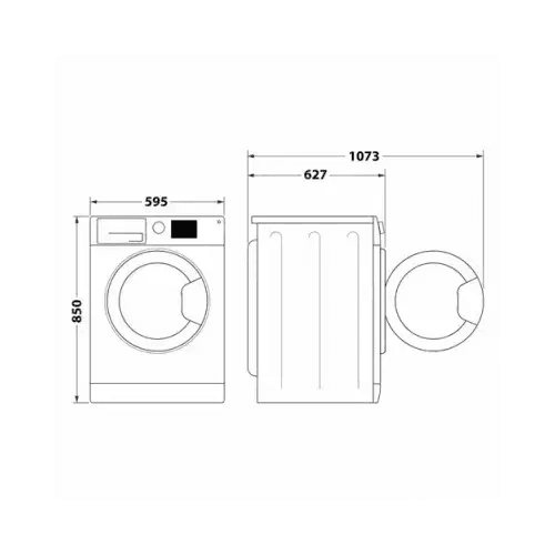 WHIRLPOOL LAVATRICE 8KG INVERTER 6°SE. VAPORE A 1400 GIRI FFB 846 SV IT - TecnoRoyal