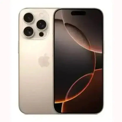Apple smartphone oro con design a bordi piatti, tripla fotocamera posteriore e display edge to edge