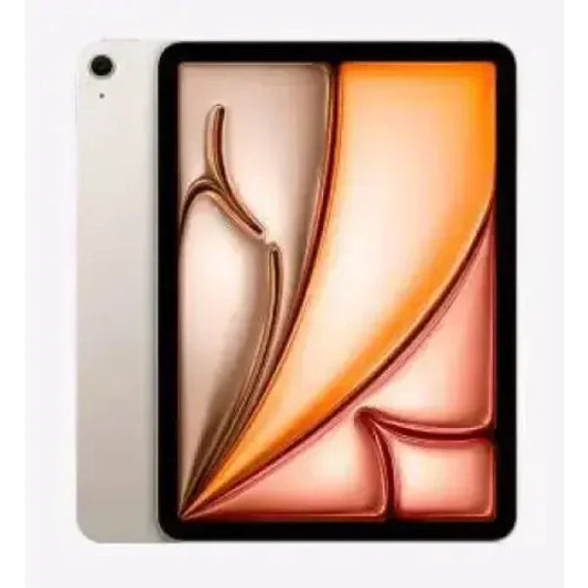 Apple iPad Air tablet con display grande e cornici sottili fotocamera posteriore singola in colore starlight