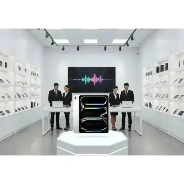 Apple iPad Pro presentato in un elegante showroom con tecnologia avanzata