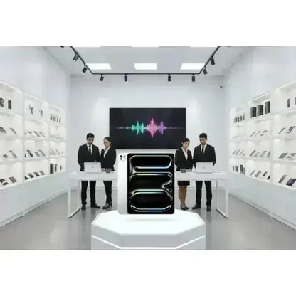 Apple iPad Pro presentato in un elegante showroom con tecnologia avanzata