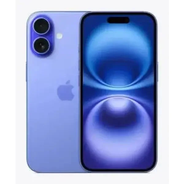Apple iPhone 16 smartphone in blu con design elegante e fotocamere avanzate
