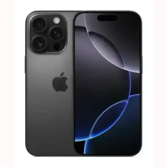 Apple iPhone 16 Pro smartphone nero con tripla fotocamera posteriore e display avanzato