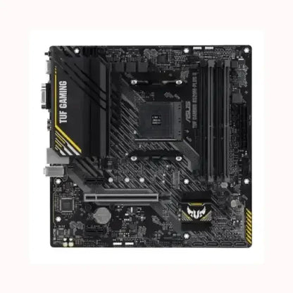 Scheda madre ASUS TUF Gaming nera con slot RAM e supporto per processori AMD