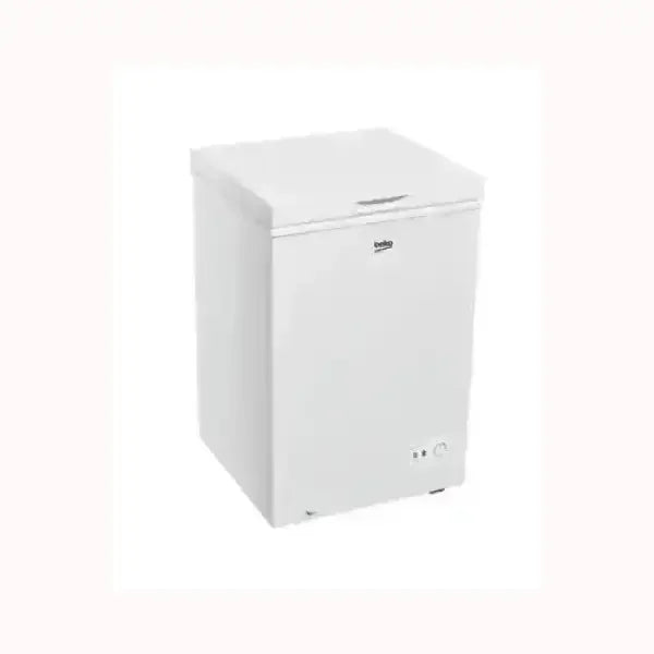 Congelatore a pozzetto Beko bianco compatto con apertura dall'alto e controllo temperatura