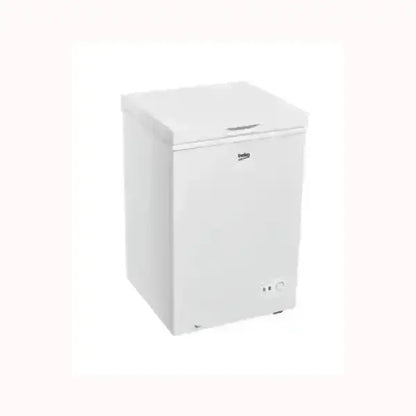 Congelatore a pozzetto Beko bianco compatto con apertura dall'alto e controllo temperatura