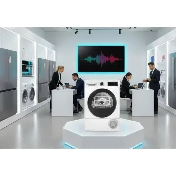Bosch asciugatrice in un showroom moderno con elettrodomestici per la casa