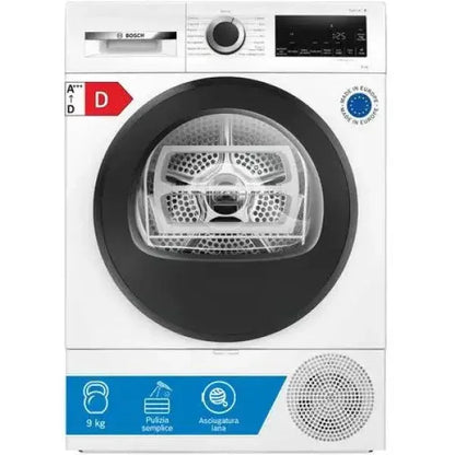 Bosch asciugatrice a pompa di calore da 9 kg con display digitale e classe energetica D