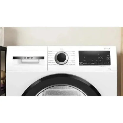 Bosch asciugatrice modello serie 4 con pannello di controllo e display digitale per impostazioni facili