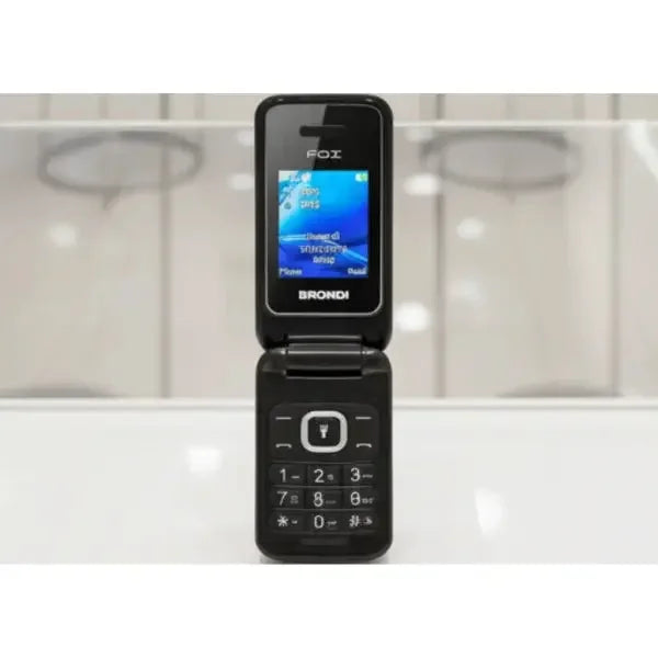 Cellulare per anziani Brondi Fox Nero con tasti grandi e schermo ben visibile