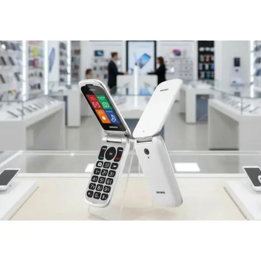 Cellulare Brondi per anziani con tasti grandi e schermo colorato, ideale per utenti senior