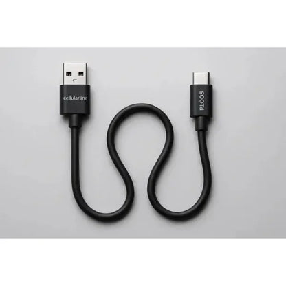 Cavo USB-C Cellularline in nero per la ricarica e il trasferimento dati