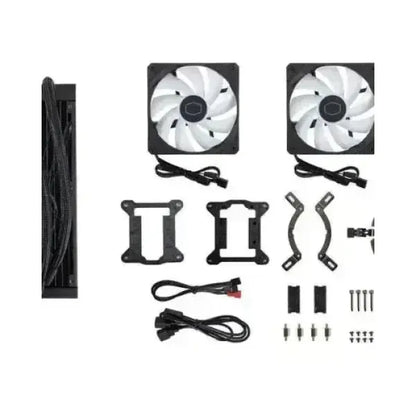COOLER MASTER DISSIPATORE CPU UNIV. LIQUIDO RGB BLACK MLW-D24M-A18PZ-R1 Accessori informatica