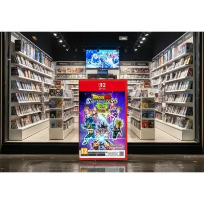 Gioco Dragon Ball Serasor Zero in esposizione nel negozio di Bandai Namco con giochi in evidenza