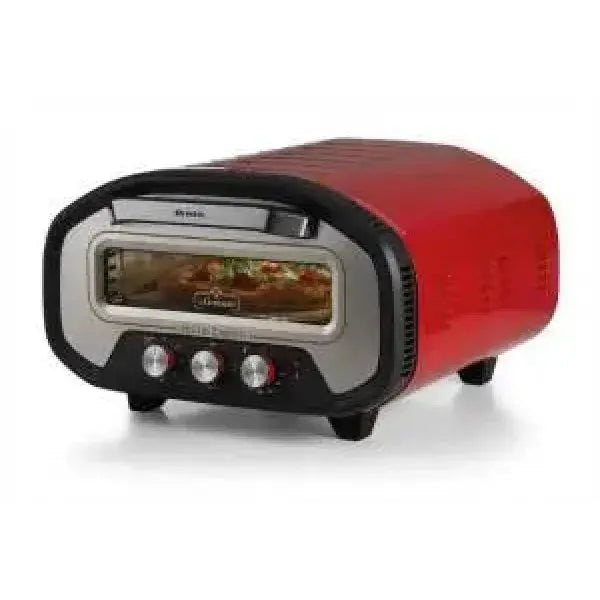 Forno Pizza Elettrico Ariete in rosso con design vintage e controlli per una cottura perfetta