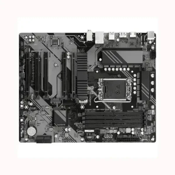Scheda madre GIGABYTE con socket LGA, slot RAM DDR4 e dissipatore integrato per PC desktop