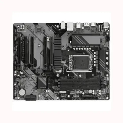 Scheda madre GIGABYTE con socket LGA, slot RAM DDR4 e dissipatore integrato per PC desktop