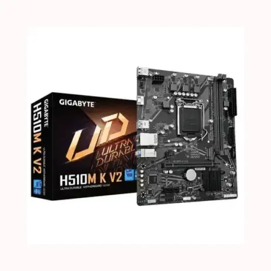 Scheda madre GIGABYTE H510M K V2 con box nero e oro per PC desktop