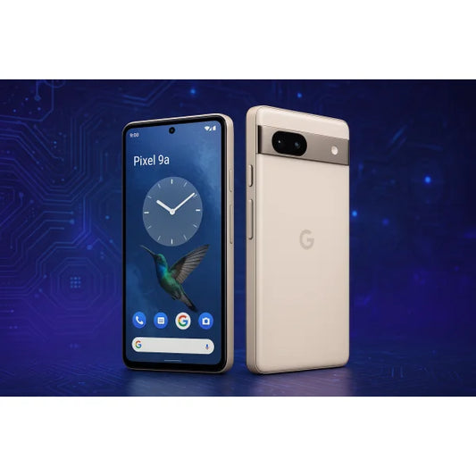 Google Pixel 9a 8+128GB 6.3 5G Porcelain DS EU con sfondo elettronico