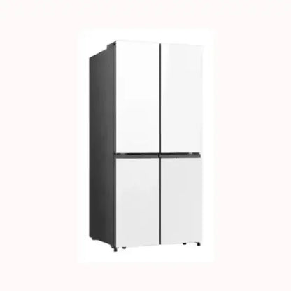 Frigorifero HISENSE a quattro porte con design moderno bianco e finiture nere