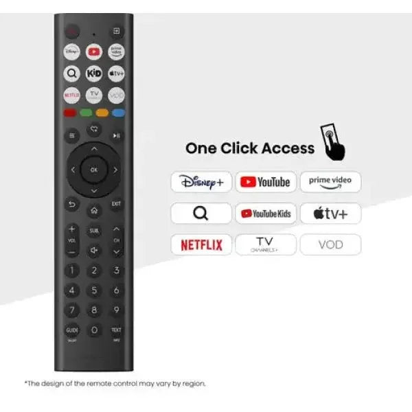 Telecomando Hisense con accesso rapido a Netflix Disney e YouTube per il televisorere