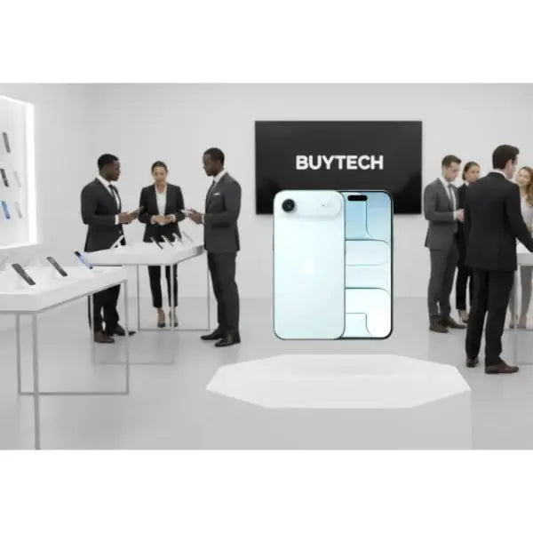 iPhone Air in una presentazione elegante con display bianco e funzionalità avanzate