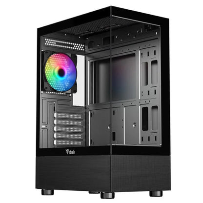 iTEK PC Case Gaming Showbui 33B Middle Tower ARGB Nero/Glass Case