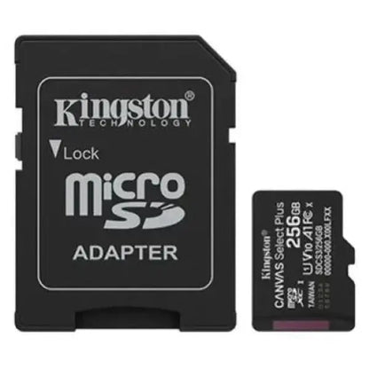 KINGSTON Micro SD da 256GB con adattatore per archiviazione sicura e veloce