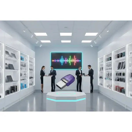 Pendrive KINGSTON in un negozio moderno con espositori eleganti e tecnologia innovativa