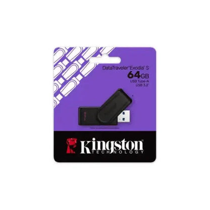 KINGSTON Pendrive DataTraveler Exodia S da 64GB in confezione con USB Type-A