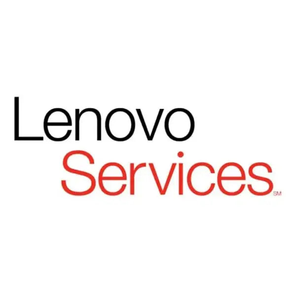 Logo di LENOVO Services con testo in nero e rosso per supporto e assistenza tecnologica