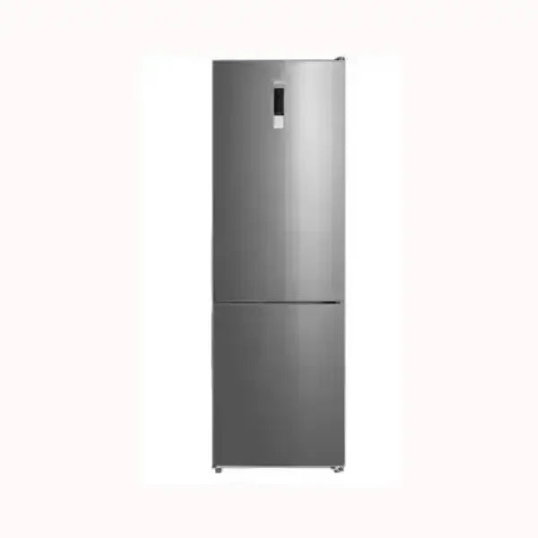 Frigorifero MIDEA a due porte con design moderno in acciaio inox e display digitale frontale