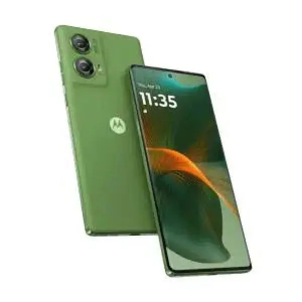 Smartphone Motorola Edge 50 Fusion in verde con doppia fotocamera e display OLED