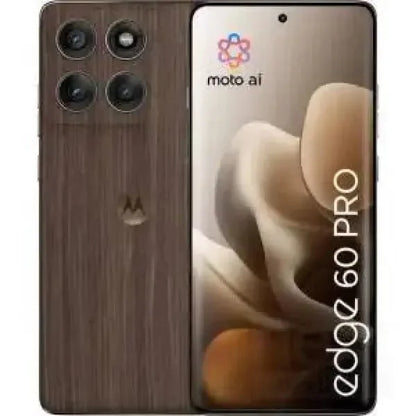 Smartphone Motorola Edge 60 Pro con design in legno e fotocamera quadridimensionale
