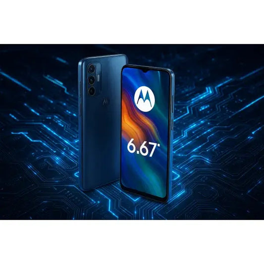 Motorola Moto G05 4+128GB 6.67 4G Denim Blue DS ITA con sfondo elettronico