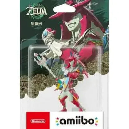 Figura Amiibo di Sidon da The Legend of Zelda con dettagli colorati e confezione Nintendo