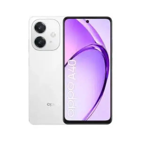 Smartphone OPPO A40 bianco con display vivid e doppia fotocamera sul retro