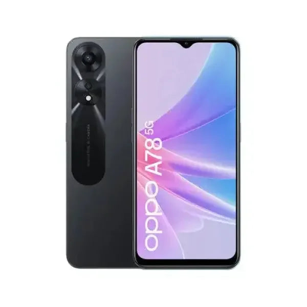 Smartphone OPPO A78 5G con design elegante e schermo ad alta definizione