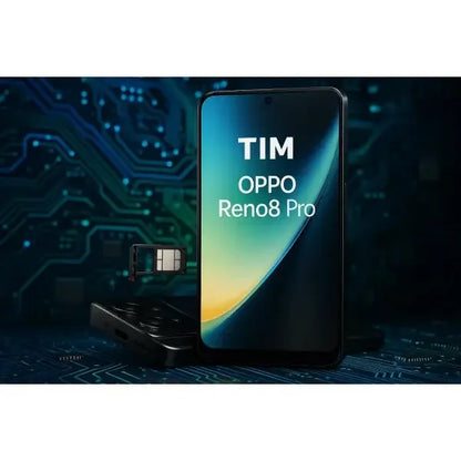 Smartphone OPPO Reno8 Pro con schermo brillante e design elegante in un ambiente tecnologico