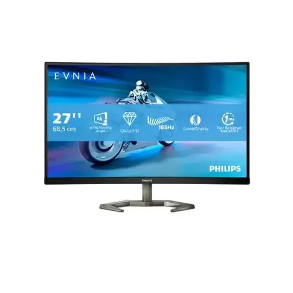 Monitor PHILIPS curvo da 27 pollici con risoluzione Quad HD e frequenza di aggiornamento di 165Hz
