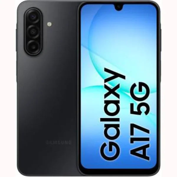 Smartphone Samsung Galaxy A17 5G con schermo grande e design elegante in colore nero