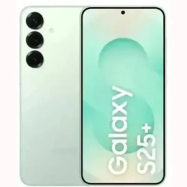Smartphone Samsung Galaxy S25 Plus con tripla fotocamera posteriore e schermo ampio senza bordi
