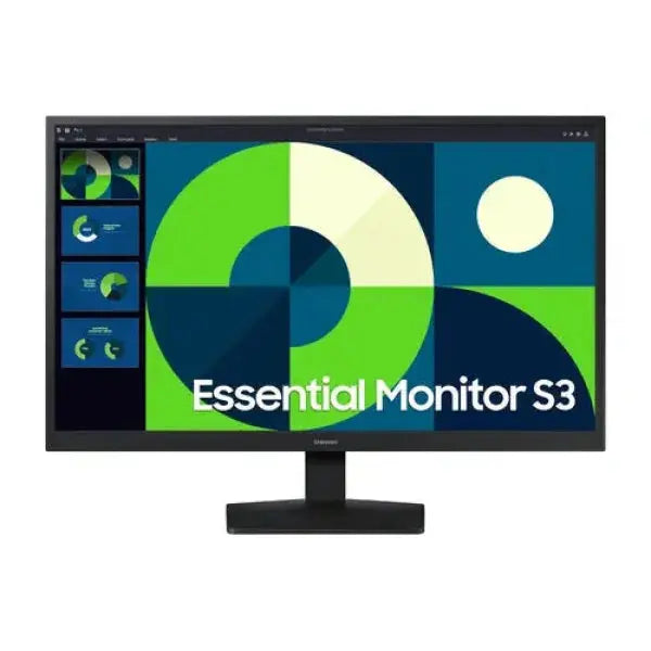 Monitor Samsung Essential S3 con design moderno e colori vivaci per un'esperienza visiva ottimale