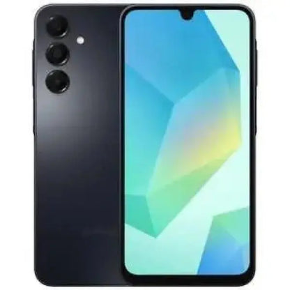 Smartphone Samsung con display grande e tripla fotocamera posteriore in colore nero