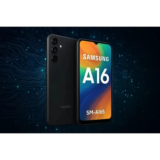 Smartphone Samsung A16 con display luminoso e design elegante, modello SM-A165